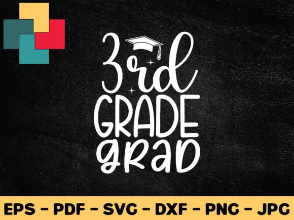 3rd Grade Grad SVG Design for Crafts and Graphics