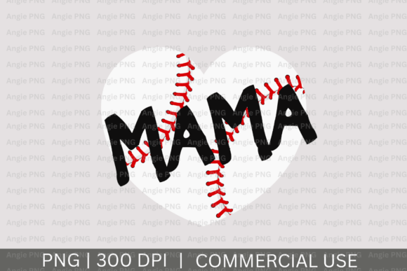 Baseball Mama PNG: A Graphic Design Asset for Blogs, Crafts & Creative Publishing