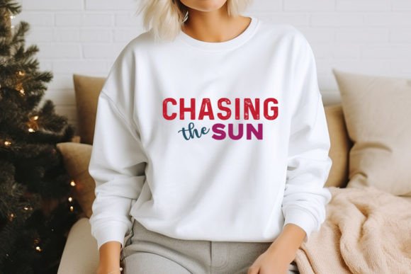 Chasing the Sun SVG: A Vibrant Graphic Design Asset for Blogs and Crafts