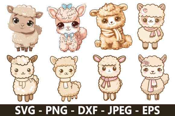 Cute Alpaca SVG Bundle: A Versatile Graphic Design Freebie for Creative Projects