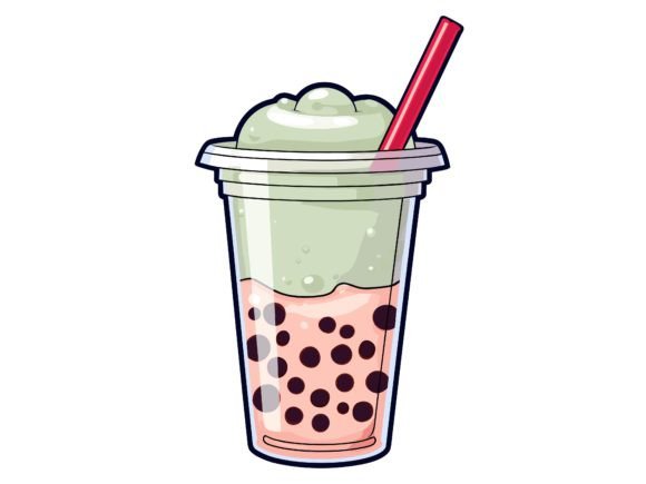 Cute Boba Tea Vector Illustration: A Freebie Graphic for Creative Sellers
