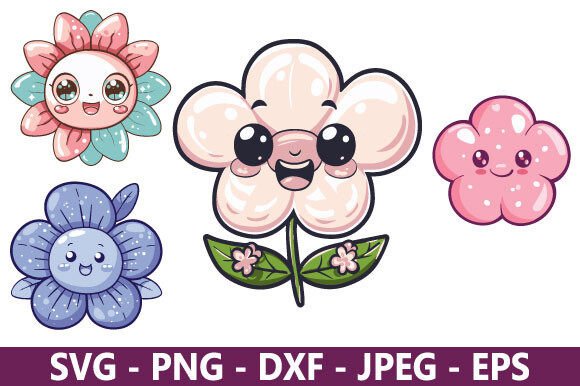 Cute Flower SVG Bundle: A Versatile Graphic Design Freebie for Content Creators