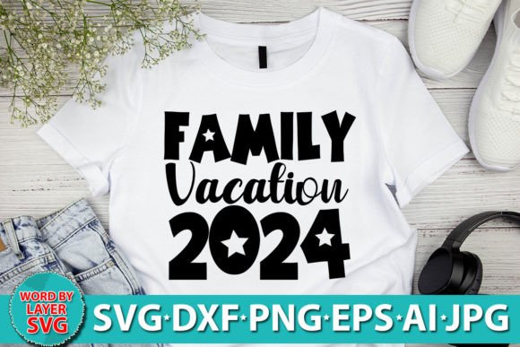Family Vacation 2024 SVG Design for Crafts and Graphics