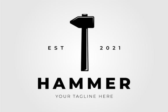 Forging Hammer Blacksmith Logo: A Graphics Freebie for Bold Branding
