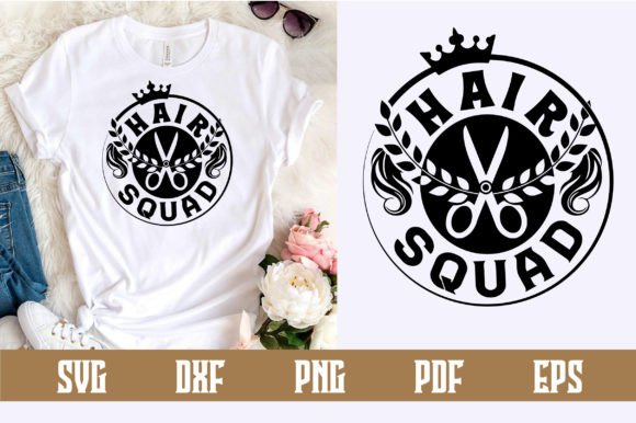 Hair Squad Svg Design: A Versatile Graphic for Crafts and Handmade Creations