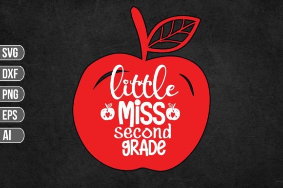Little Miss Second Grade Graphics for Crafts