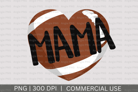 Mama Love Football PNG: A Graphic Design Asset for Crafts and Content Creators