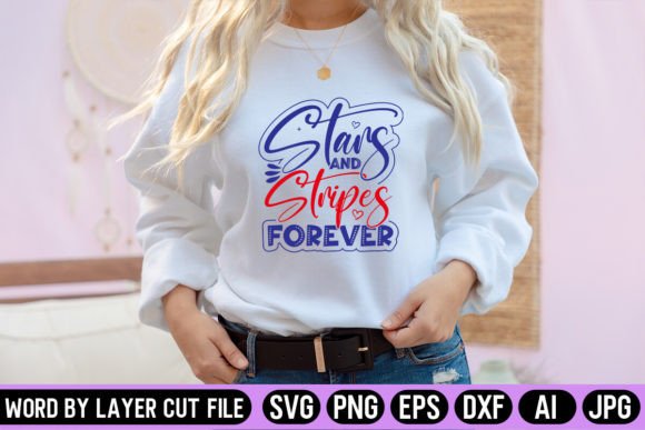 Stars and Stripes Forever SVG Design: A Solid Graphic for Crafts & Graphics