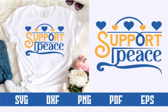 Support Peace SVG Design: A Versatile Graphic Asset for Crafters