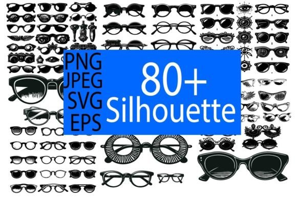 Vintage Eyewear Silhouette Graphics: A Freebie That Elevates Branding