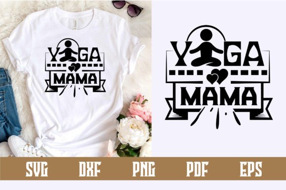 Yoga Mama Svg Design – A Versatile Graphic for Bloggers and Craft Enthusiasts